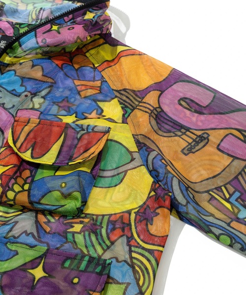 go slow caravan(ゴースローキャラバン)の「総柄プリント メッシュ防蚊加工 パーカーJKT(パーカー・メンズ・パープル系その他/その他1・X-LARGE/LARGE/MEDIUM)」の22枚目の写真