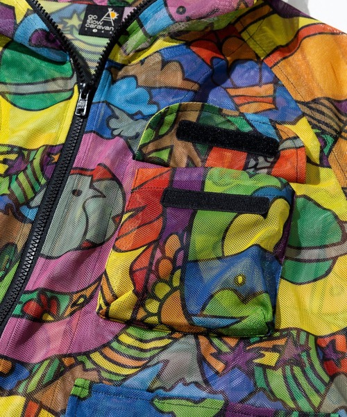 go slow caravan(ゴースローキャラバン)の「総柄プリント メッシュ防蚊加工 パーカーJKT(パーカー・メンズ・パープル系その他/その他1・X-LARGE/LARGE/MEDIUM)」の21枚目の写真