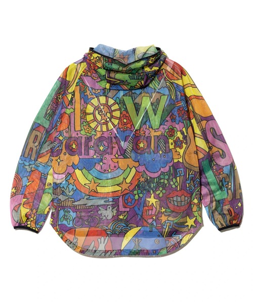 go slow caravan(ゴースローキャラバン)の「総柄プリント メッシュ防蚊加工 パーカーJKT(パーカー・メンズ・パープル系その他/その他1・X-LARGE/LARGE/MEDIUM)」の8枚目の写真