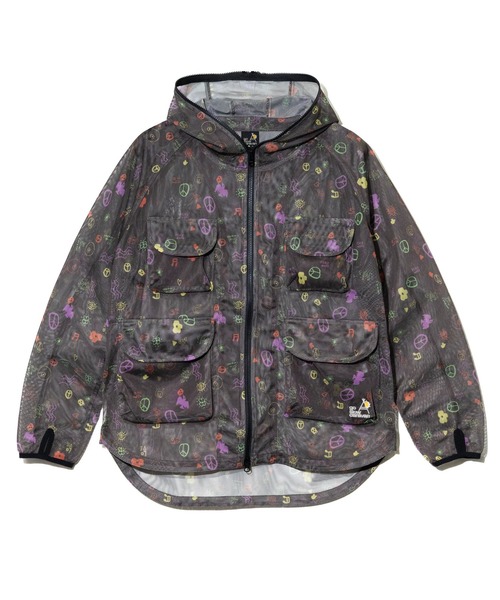 go slow caravan(ゴースローキャラバン)の「総柄プリント メッシュ防蚊加工 パーカーJKT(パーカー・メンズ・パープル系その他/その他1・X-LARGE/LARGE/MEDIUM)」の11枚目の写真