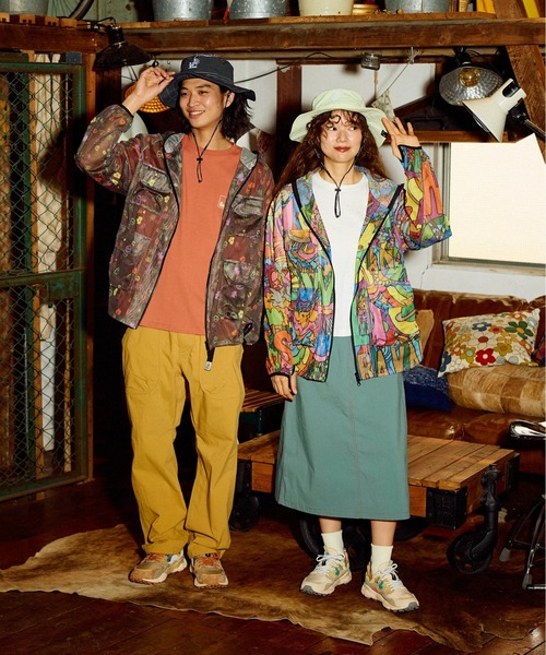 go slow caravan(ゴースローキャラバン)の「総柄プリント メッシュ防蚊加工 パーカーJKT(パーカー・メンズ・パープル系その他/その他1・X-LARGE/LARGE/MEDIUM)」の18枚目の写真