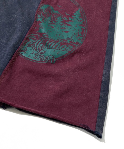 CUBE SUGAR(キューブシュガー)の「CUBE SUGAR/キューブシュガー 21/-天竺 パウダー加工 リメイク風 切替SK(スカート・レディース・その他1/パープル・FREE)」の6枚目の写真