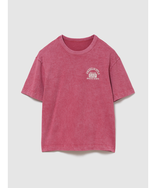 GAP(ギャップ)の「ヘビーウェイト GAPロゴ リラックスフィット クロップドTシャツ(Tシャツ/カットソー・メンズ・ネイビー/ホワイト/レッド/ブルー/ブラック/グリーン・XS/XL/L/M/S)」の9枚目の写真