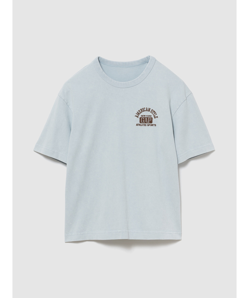 GAP(ギャップ)の「ヘビーウェイト GAPロゴ リラックスフィット クロップドTシャツ(Tシャツ/カットソー・メンズ・ネイビー/ホワイト/レッド/ブルー/ブラック/グリーン・XS/XL/L/M/S)」の10枚目の写真