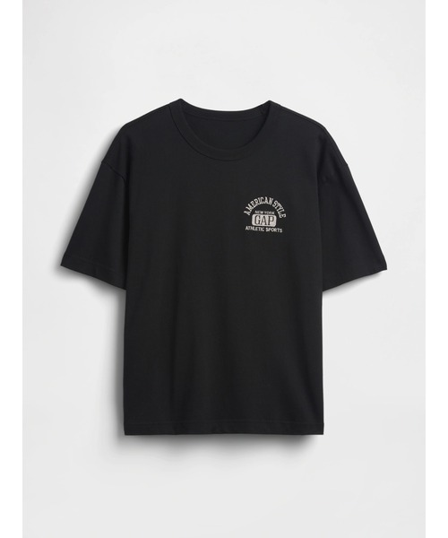 GAP(ギャップ)の「ヘビーウェイト GAPロゴ リラックスフィット クロップドTシャツ(Tシャツ/カットソー・メンズ・ネイビー/ホワイト/レッド/ブルー/ブラック/グリーン・XS/XL/L/M/S)」の13枚目の写真