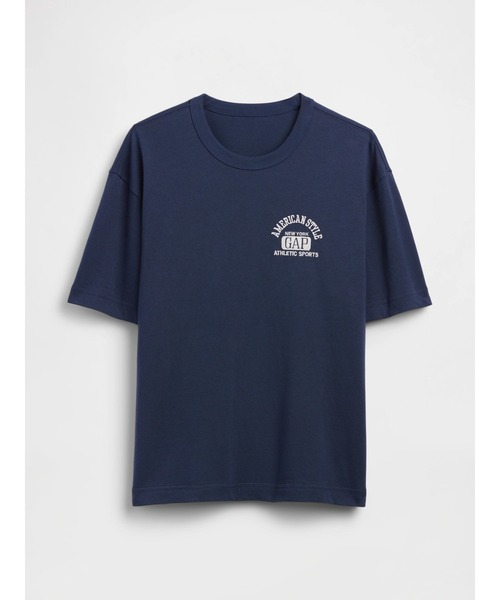 GAP(ギャップ)の「ヘビーウェイト GAPロゴ リラックスフィット クロップドTシャツ(Tシャツ/カットソー・メンズ・ネイビー/ホワイト/レッド/ブルー/ブラック/グリーン・XS/XL/L/M/S)」の14枚目の写真