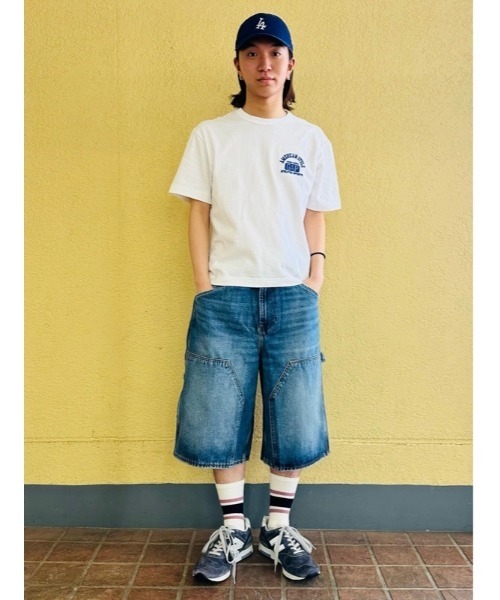 GAP(ギャップ)の「ヘビーウェイト GAPロゴ リラックスフィット クロップドTシャツ(Tシャツ/カットソー・メンズ・ネイビー/ホワイト/レッド/ブルー/ブラック/グリーン・XS/XL/L/M/S)」の16枚目の写真