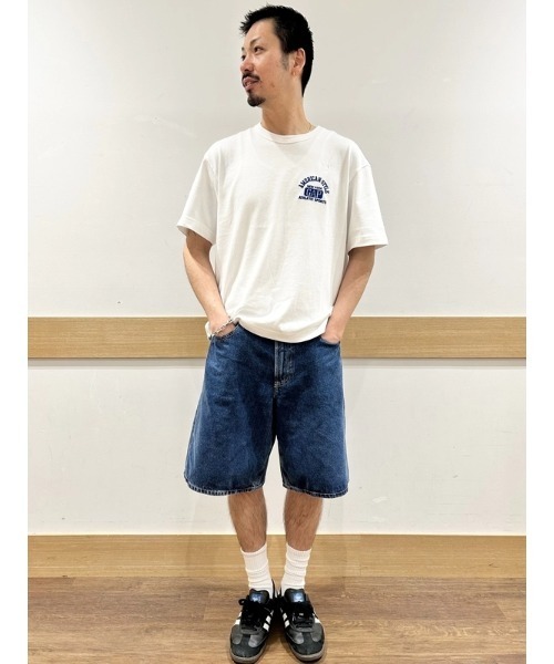 GAP(ギャップ)の「ヘビーウェイト GAPロゴ リラックスフィット クロップドTシャツ(Tシャツ/カットソー・メンズ・ネイビー/ホワイト/レッド/ブルー/ブラック/グリーン・XS/XL/L/M/S)」の17枚目の写真