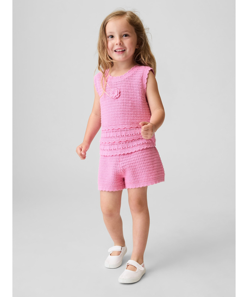 GAP(ギャップ)の「クロシェ プルオンショートパンツ (幼児・ベビー)(その他パンツ・キッズ・マルチ/ピンク/イエロー・70cm/80cm/90cm/95cm/100cm/105cm/110cm)」の5枚目の写真
