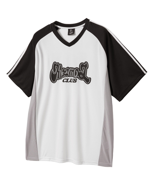 MOZMOZ(モズモズ)の「スポーティエアメッシュ半袖ジャージTシャツブラック(Tシャツ/カットソー・レディース・その他・M/L/XL)」の1枚目の写真