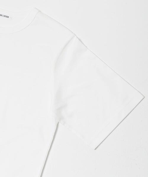 FORK&SPOON(フォークアンドスプーン)の「FORK&SPOON BASIC5/S T-SHIRTS(Tシャツ/カットソー・レディース・パープル/オフホワイト/ブラック/ブラウン・1)」の11枚目の写真