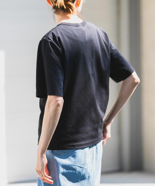 FORK&SPOON(フォークアンドスプーン)の「FORK&SPOON BASIC5/S T-SHIRTS(Tシャツ/カットソー・レディース・パープル/オフホワイト/ブラック/ブラウン・1)」の12枚目の写真