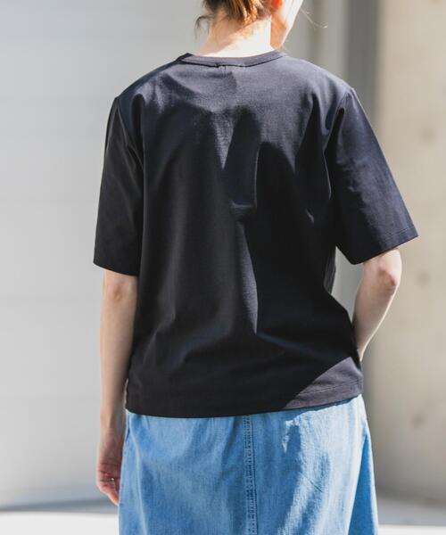 FORK&SPOON(フォークアンドスプーン)の「FORK&SPOON BASIC5/S T-SHIRTS(Tシャツ/カットソー・レディース・パープル/オフホワイト/ブラック/ブラウン・1)」の13枚目の写真