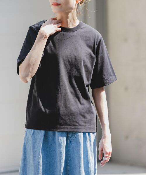 FORK&SPOON(フォークアンドスプーン)の「FORK&SPOON BASIC5/S T-SHIRTS(Tシャツ/カットソー・レディース・パープル/オフホワイト/ブラック/ブラウン・1)」の15枚目の写真