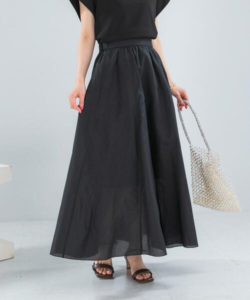 URBAN RESEARCH ROSSO WOMEN(アーバンリサーチ ロッソ)の「メモリーコットンフレアスカート(スカート・レディース・オレンジ/ブラック・38/36)」の21枚目の写真
