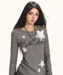ストライプ長袖Tシャツ