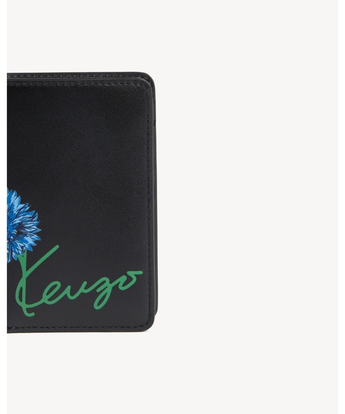 KENZO（ケンゾー）の「'KENZO Tulip' フォールド ウォレット イン レザー（その他小物・メンズ・ブラック系その他・ONE SIZE）」の4枚目の写真