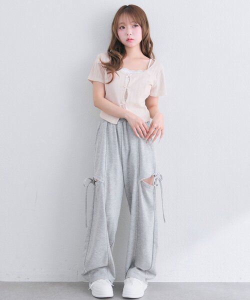 OLIVE des OLIVE(オリーブデオリーブ)の「【WEB限定/着回し力◎】映え半袖トップス(Tシャツ/カットソー・レディース・ピンク系その他/サックスブルー/ブラック/ブラック系その他/イエロー/ピンク・FREE)」の10枚目の写真