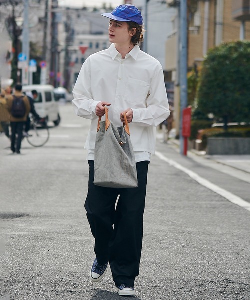 MAISON CLUB(メゾンクラブ)の「【MAISON CLUB】Cropped Compact Shirt / クロップド丈コンパクトシャツ ショート丈(シャツ/ブラウス・メンズ・ブラック/サックスブルー/ホワイト・L/M)」の15枚目の写真