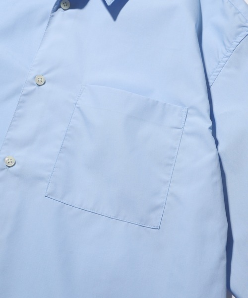 MAISON CLUB(メゾンクラブ)の「【MAISON CLUB】Cropped Compact Shirt / クロップド丈コンパクトシャツ ショート丈(シャツ/ブラウス・メンズ・ブラック/サックスブルー/ホワイト・L/M)」の9枚目の写真