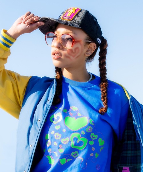 SAGE(セージ)の「SAGE / セイジ 別注 Heart-Filled FROG S/S Tee(Tシャツ/カットソー・メンズ・ブラック/ブルー/ピンク・LARGE/MEDIUM)」の20枚目の写真