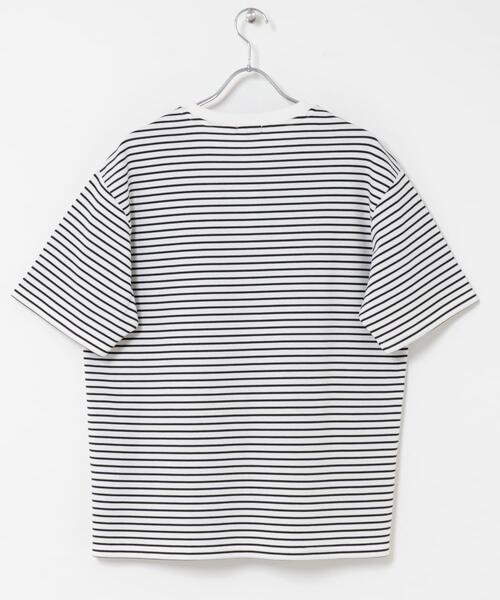 ITEMS URBANRESEARCH(アイテムズ アーバンリサーチ)の「ポンチボーダー ショートスリーブカットソー(Tシャツ/カットソー・メンズ・ブルー/ネイビー/ブラック・MEDIUM/LARGE)」の21枚目の写真