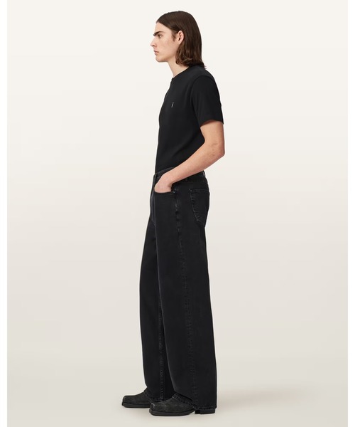 ALLSAINTS(オールセインツ)の「LENNY LOOSE FIT WIDE LEG DENIM JEANS | LENNY ルーズ フィット ワイド レッグ デニム ジーンズ(デニムパンツ・メンズ・ブラック・30/30/31/30/33/30/28/30/32/30)」の5枚目の写真