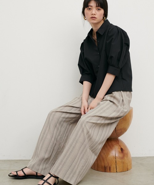 LARUTA（ラルータ）の「【LARUTA】タックワイドパンツ（スラックス・レディース・その他1/ブラウン/ブラック・FREE）」の18枚目の写真