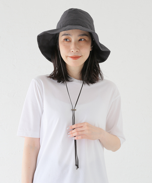 FRAMeWORK(フレームワーク)の「p cnq/パークニック RUY 撥水 HAT(ハット・レディース・ベージュ/スミクロ・FREE)」の12枚目の写真