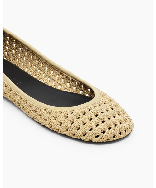 MARC JACOBS(マークジェイコブス)の「【NEW】THE CROCHET LACE UP BALLERINA/ザ クロシェ レース アップ バレリーナ(バレエシューズ・レディース・クリア/ゴールド系その他6・36/37)」の7枚目の写真