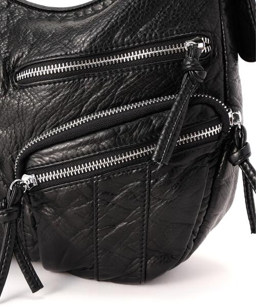 SIS（エスアイエス）の「SIS/エスアイエス/PU Leather Shoulder Bag（ショルダーバッグ・レディース・ブラック・F）」の4枚目の写真