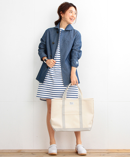 B:MING by BEAMS（ビーミングバイビームス）の「ORCIVAL×ビーミング by ビームス / 40th別注 ボーダーワンピース（ワンピース・レディース・ロイヤルブルー・ONE SIZE）」の8枚目の写真