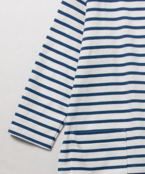 B:MING by BEAMS（ビーミングバイビームス）の「ORCIVAL×ビーミング by ビームス / 40th別注 ボーダーワンピース（ワンピース・レディース・ロイヤルブルー・ONE SIZE）」の16枚目の写真