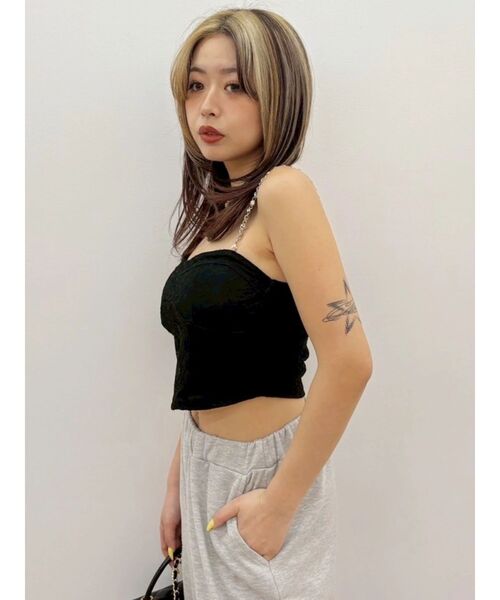 EVRIS(エヴリス)の「【パッド付】ビジューショルダーレースコルセットトップス 夏服(キャミソール・レディース・ブラック/ホワイト/ピンク・FREE)」の19枚目の写真