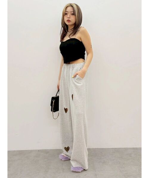 EVRIS(エヴリス)の「【パッド付】ビジューショルダーレースコルセットトップス 夏服(キャミソール・レディース・ブラック/ホワイト/ピンク・FREE)」の21枚目の写真