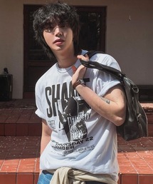 NOWLE | 【NOWLE】グランジ パンク グラフィックTシャツ 半袖 / バンドT風 ルーズT(Tシャツ/カットソー)