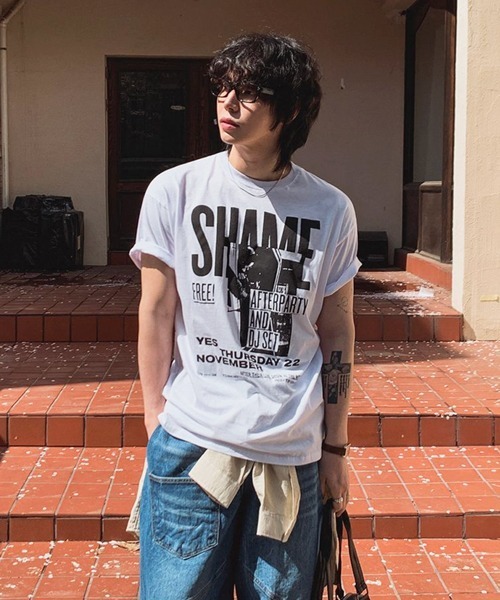 NOWLE(ノウル)の「【NOWLE】グランジ パンク グラフィックTシャツ 半袖 / バンドT風 ルーズT(Tシャツ/カットソー・メンズ・ホワイト・LARGE/MEDIUM/X-LARGE)」の11枚目の写真