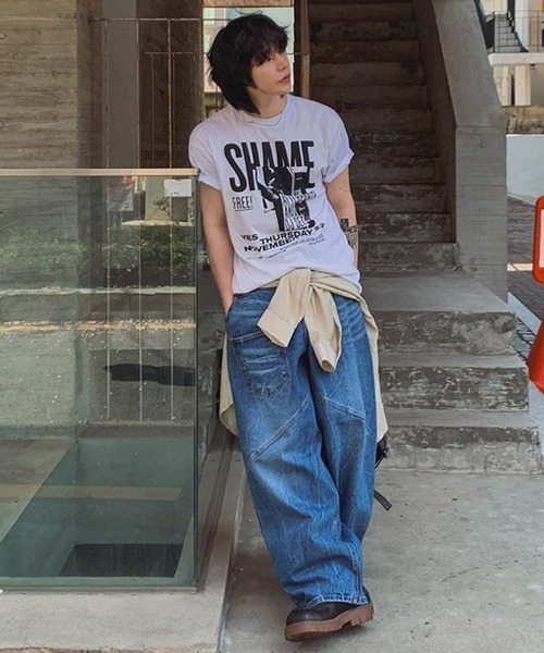 NOWLE(ノウル)の「【NOWLE】グランジ パンク グラフィックTシャツ 半袖 / バンドT風 ルーズT(Tシャツ/カットソー・メンズ・ホワイト・LARGE/MEDIUM/X-LARGE)」の20枚目の写真