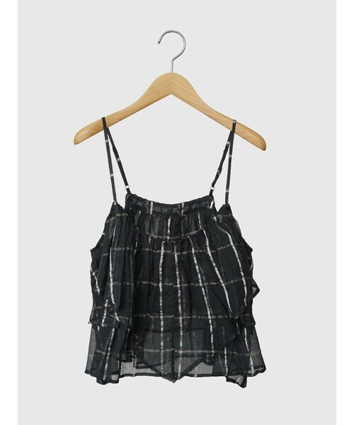 FIKA.(フィーカ)の「Sheer checkered frill camisole(その他トップス・レディース・ホワイト/ブラック・MEDIUM)」の20枚目の写真