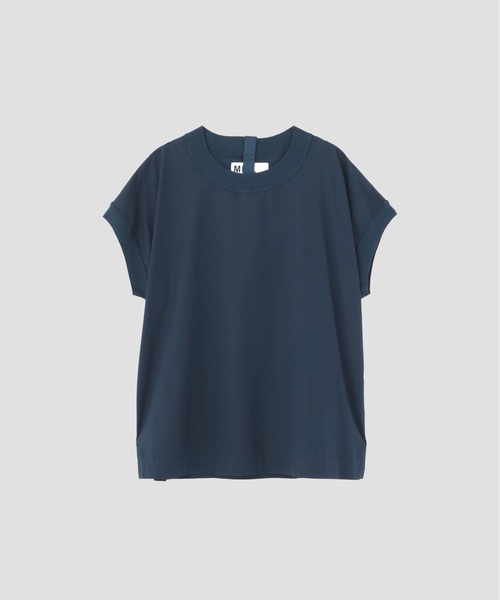 MHL.(エムエイチエル)の「GARMENT DYED COTTON POPLIN(シャツ/ブラウス・レディース・ネイビー/オフホワイト・2/1)」の6枚目の写真