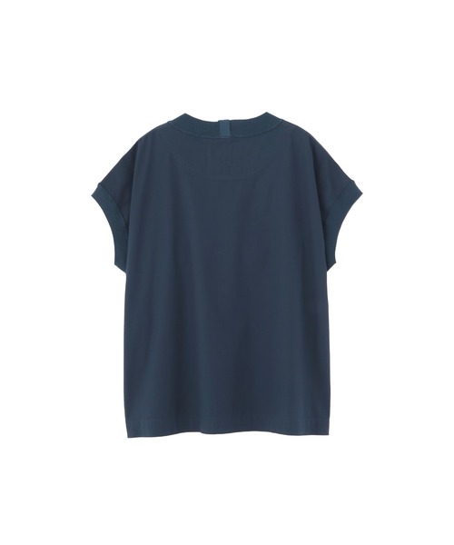 MHL.(エムエイチエル)の「GARMENT DYED COTTON POPLIN(シャツ/ブラウス・レディース・ネイビー/オフホワイト・2/1)」の7枚目の写真