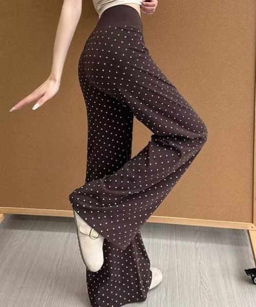 yuue' ( wear )(ユーイ)の「ドット柄ハイウエストセミフレアパンツ(その他パンツ・レディース・グレー/ネイビー/ブラウン・FREE)」の11枚目の写真