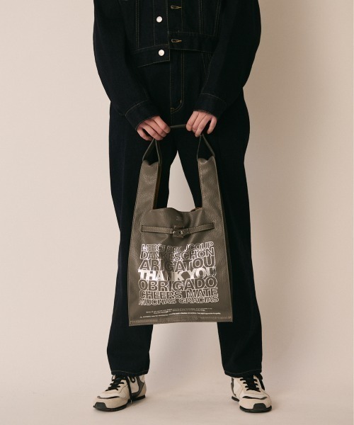 beautiful people(ビューティフルピープル)の「gratitude large market bag(トートバッグ・レディース・ブラック/グレー/グレイッシュベージュ/キャメル・FREE)」の10枚目の写真