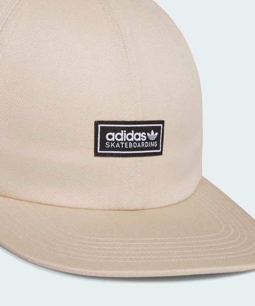 adidas（アディダス）の「スケートボーディング ローキー 6パネル キャップ / アディダスオリジナルス adidas Originals（キャップ・メンズ・ベージュ/ブラック・LARGE）」の7枚目の写真