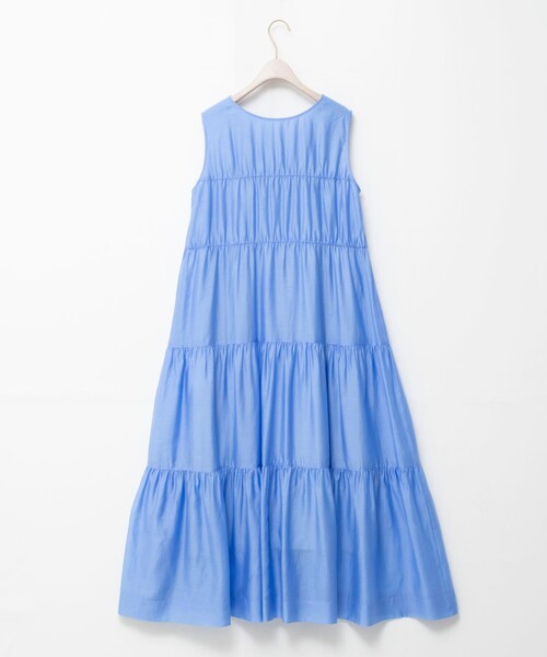 NOLLEY’S Sophi(ノーリーズソフィ)の「【一部WEB限定カラー】ウォッシャブルシアーローンティアード2WAYワンピース(ワンピース・レディース・ブラック/ライトブルー/ダークブラウン・38)」の15枚目の写真