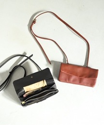 CLEDRAN | 【本革 取り外し可能なショルダーストラップ】CL3988 NOUVE WALLET POCHETTE(ショルダーバッグ)