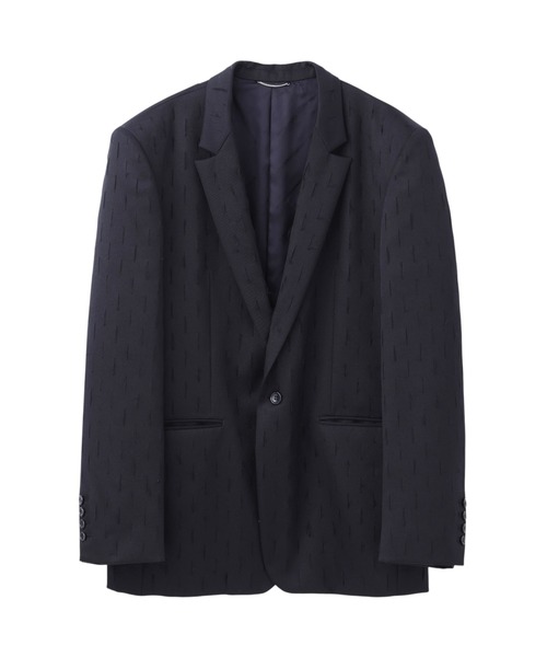 JOHN LAWRENCE SULLIVAN(ジョンローレンスサリバン)の「SLASHED WOOL GABARDINE SINGLE BREASTED JACKET(テーラードジャケット・メンズ・ブラック・44/46/48)」の1枚目の写真