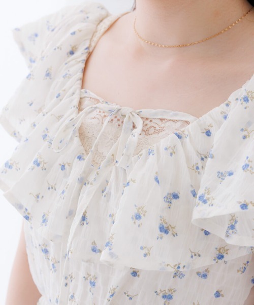 flower(フラワー)の「フラワーシャワーワンピース(ワンピース・レディース・ホワイト/ブラック・FREE)」の10枚目の写真