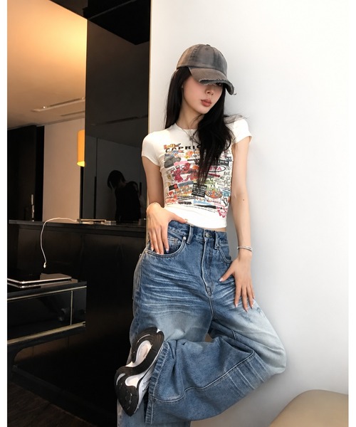 inst.ALL(インストール)の「グラフィックロゴタイトTシャツ(Tシャツ/カットソー・レディース・ホワイト・M)」の21枚目の写真