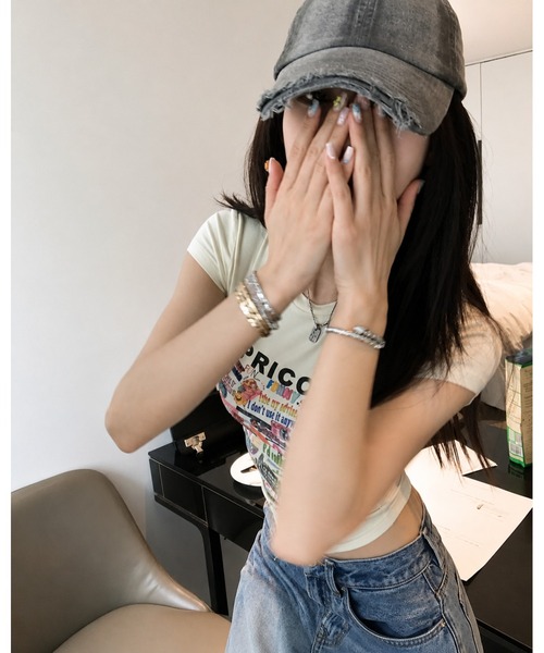 inst.ALL(インストール)の「グラフィックロゴタイトTシャツ(Tシャツ/カットソー・レディース・ホワイト・M)」の20枚目の写真